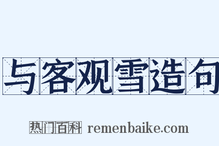 与客观雪造句是什么意思的图片